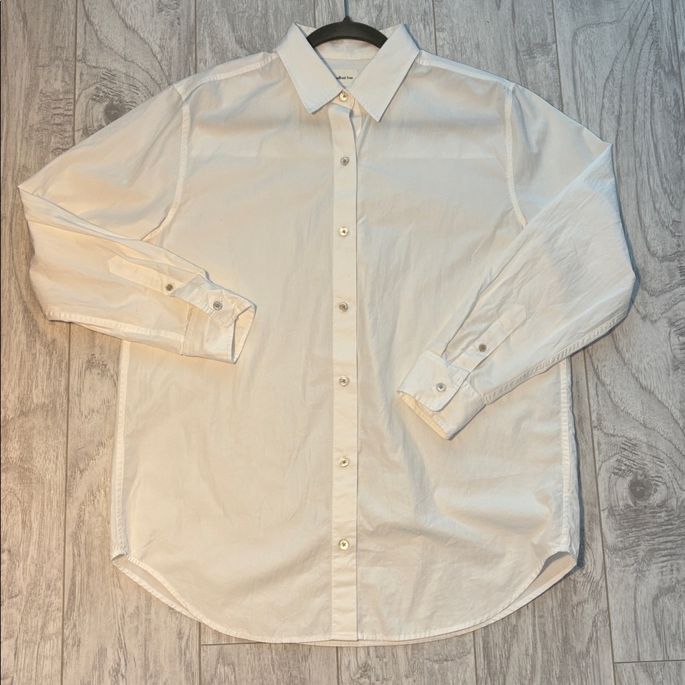 Wilfred Free Crisp White Collared Shirt